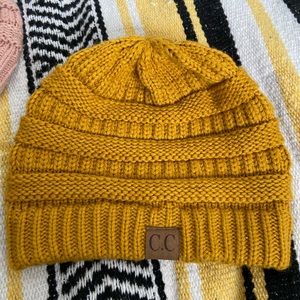 Mustard yellow C.C beanie
